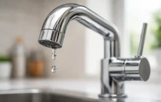 A leaky kitchen faucet