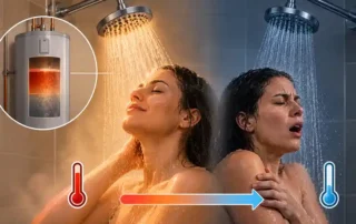 hot water running out