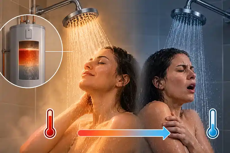 hot water running out